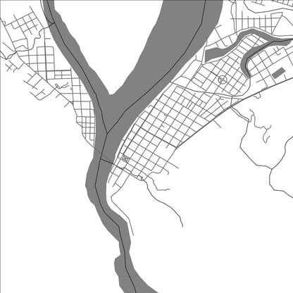 ROAD MAP OF RURRENABAQUE, BOLIVIA BY MAPBAKES