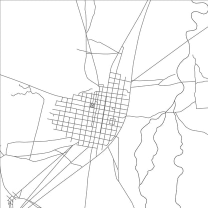 ROAD MAP OF SABAYA, BOLIVIA BY MAPBAKES