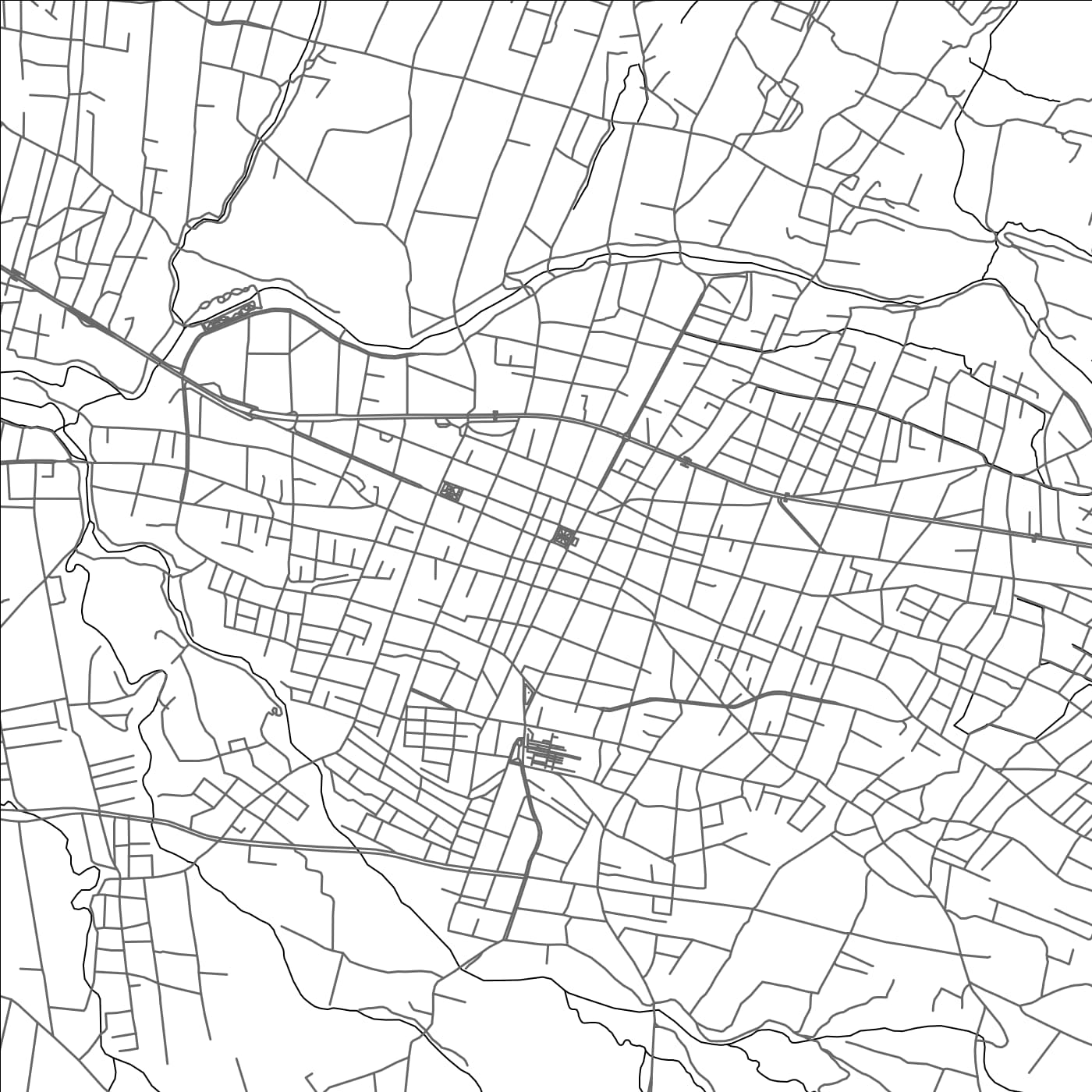 ROAD MAP OF SACABA, BOLIVIA BY MAPBAKES