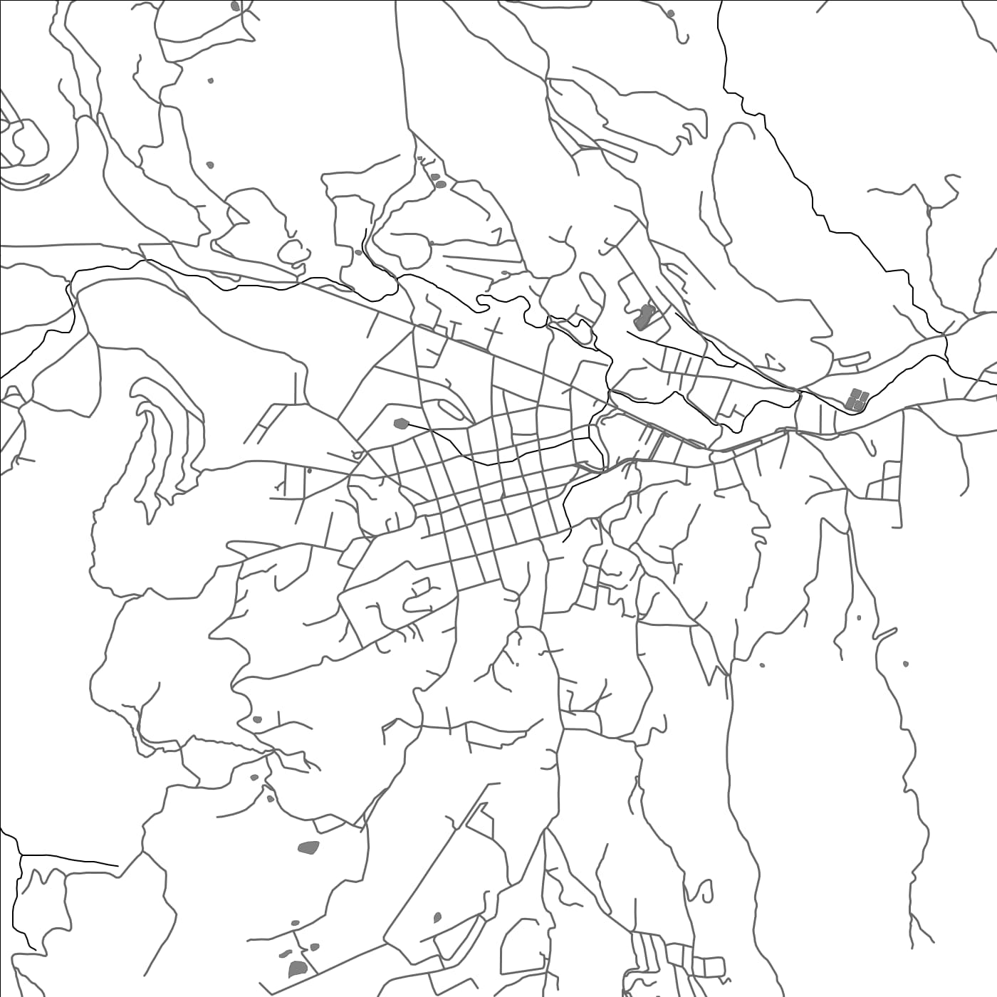 ROAD MAP OF SAMAIPATA, BOLIVIA BY MAPBAKES