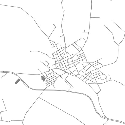 ROAD MAP OF SAN CARLOS, BOLIVIA BY MAPBAKES