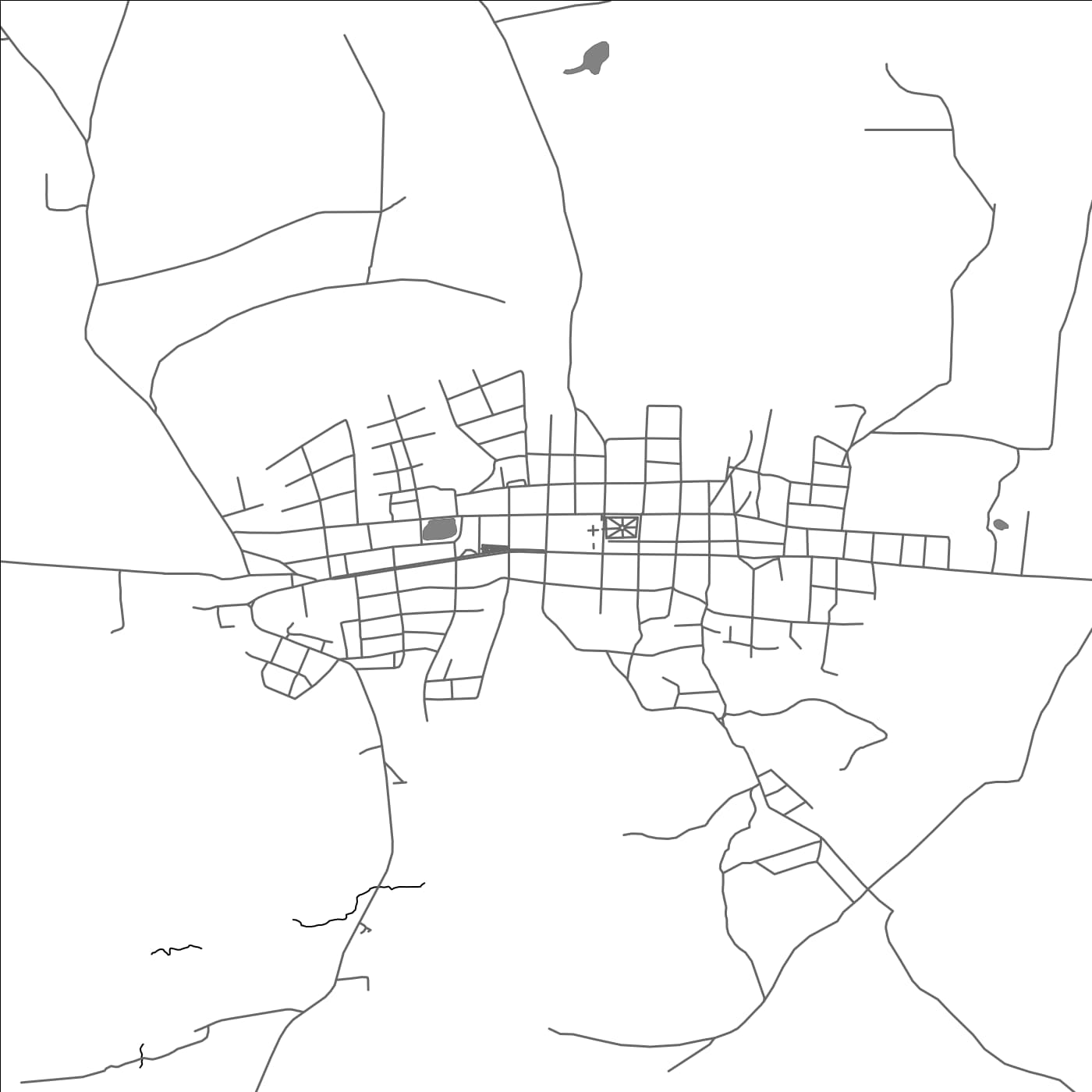 ROAD MAP OF SAN JAVIER, BOLIVIA BY MAPBAKES