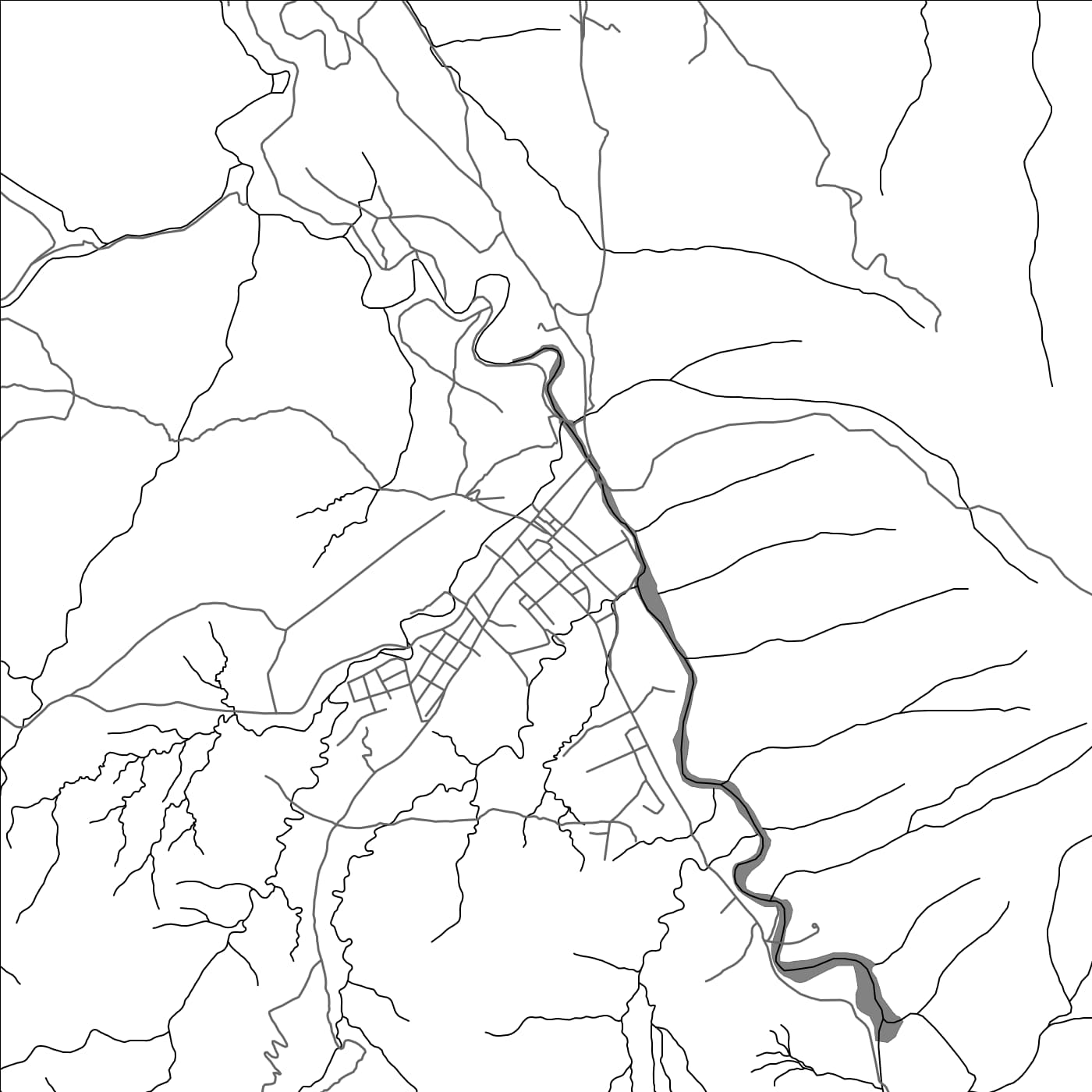 ROAD MAP OF TOROTORO, BOLIVIA BY MAPBAKES