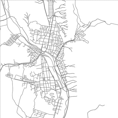 ROAD MAP OF TUPIZA, BOLIVIA BY MAPBAKES