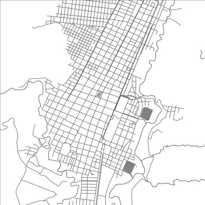 ROAD MAP OF YACUIBA, BOLIVIA BY MAPBAKES