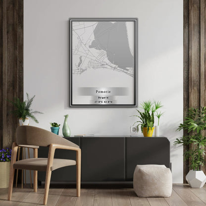 ROAD MAP OF POMORIE, BULGARIA BY MAPBAKES