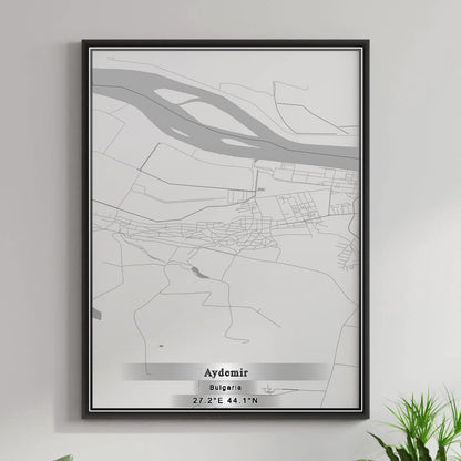 ROAD MAP OF AYDEMIR, BULGARIA BY MAPBAKES