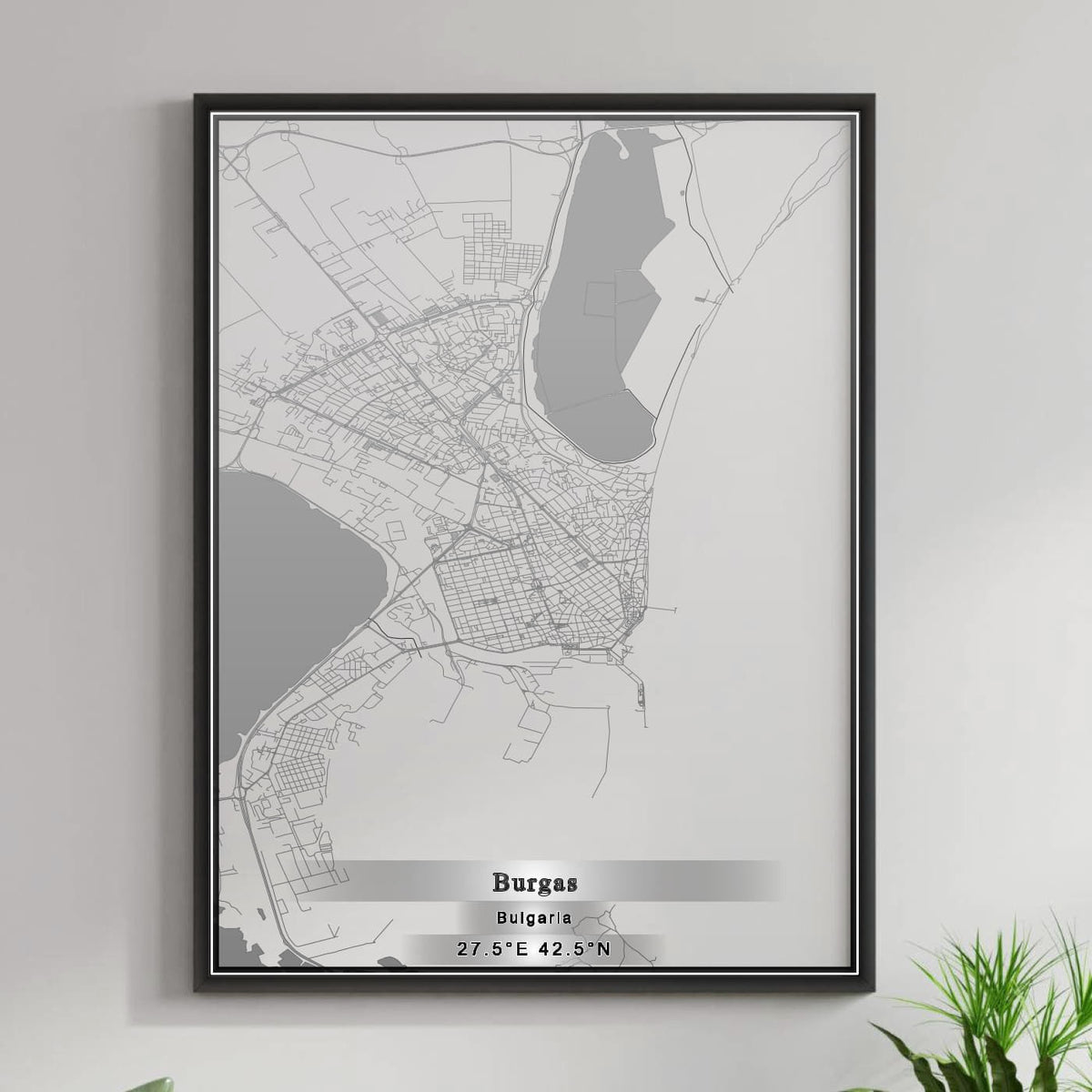 ROAD MAP OF BURGAS, BULGARIA BY MAPBAKES