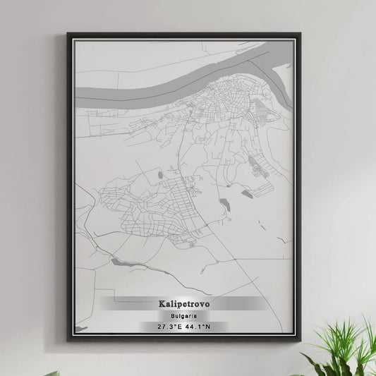 ROAD MAP OF KALIPETROVO, BULGARIA BY MAPBAKES