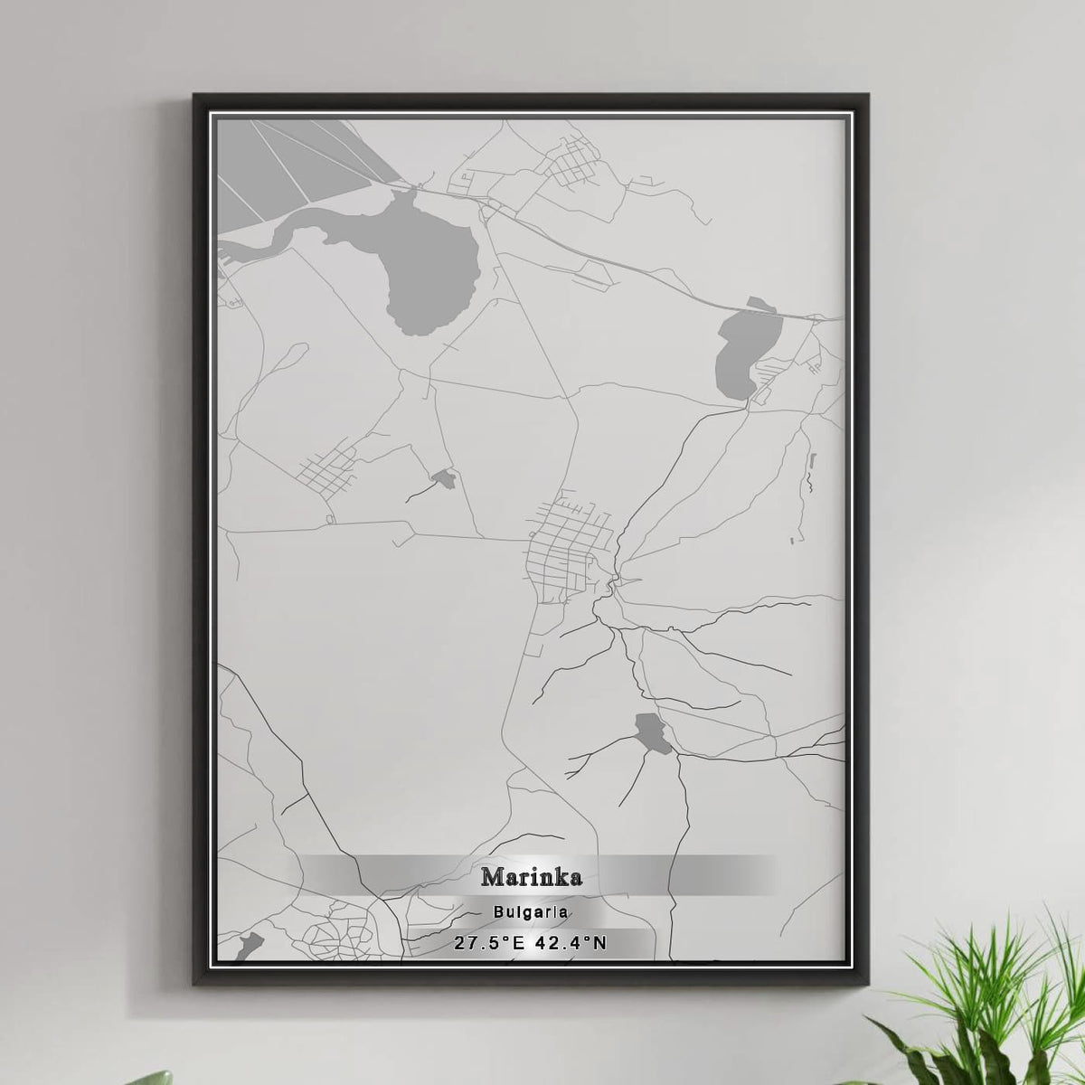 ROAD MAP OF MARINKA, BULGARIA BY MAPBAKES