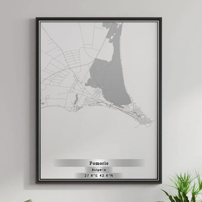 ROAD MAP OF POMORIE, BULGARIA BY MAPBAKES