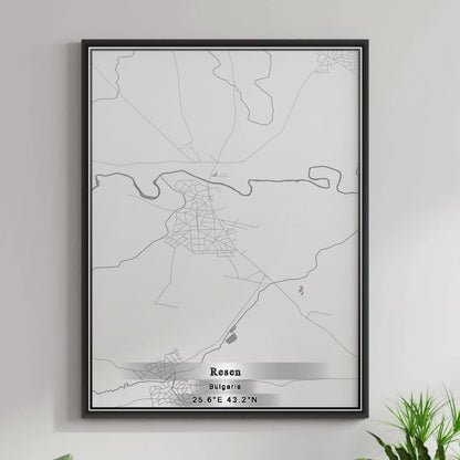 ROAD MAP OF RESEN, BULGARIA BY MAPBAKES