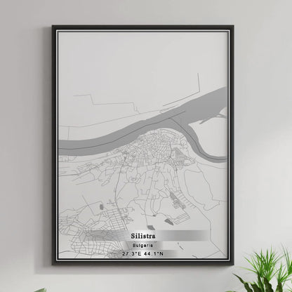 ROAD MAP OF SILISTRA, BULGARIA BY MAPBAKES