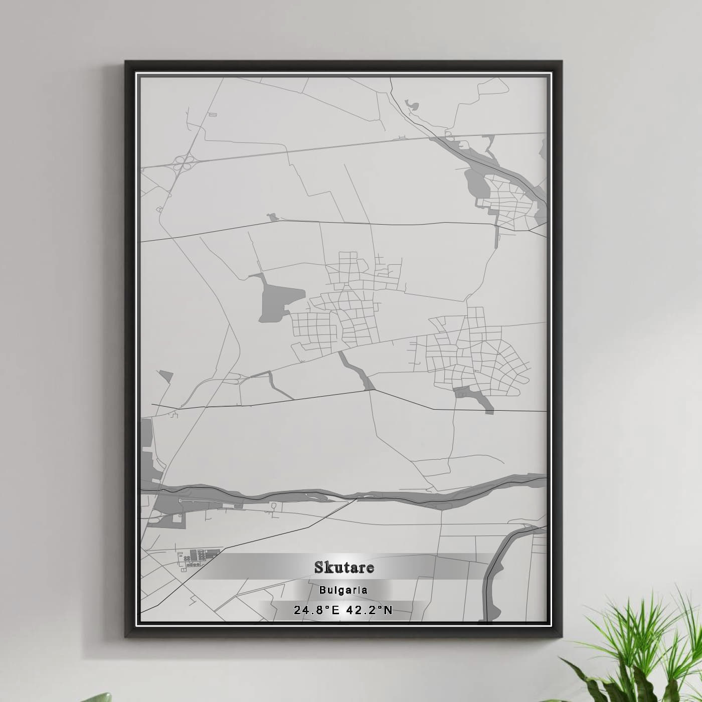 ROAD MAP OF SKUTARE, BULGARIA BY MAPBAKES