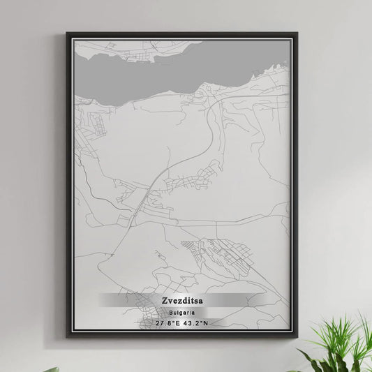 ROAD MAP OF ZVEZDITSA, BULGARIA BY MAPBAKES