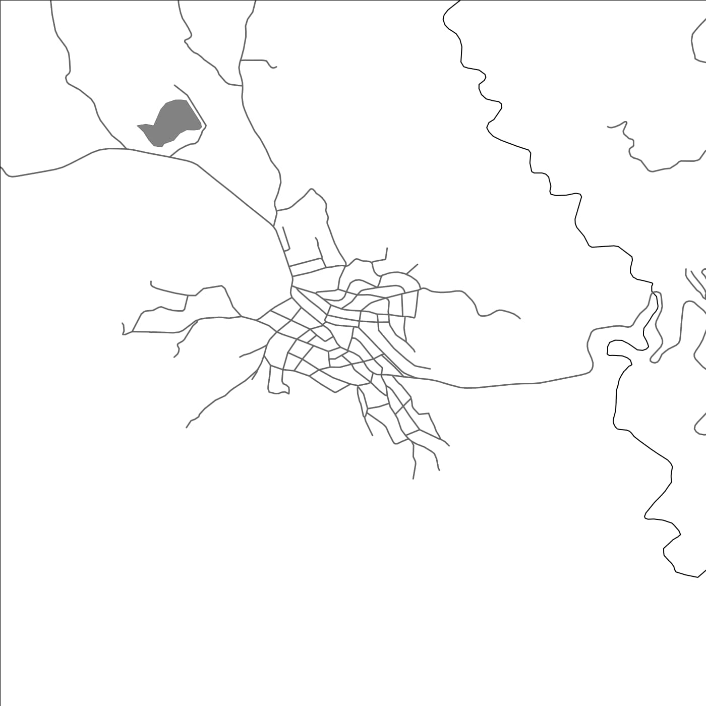 ROAD MAP OF ABLANITSA, BULGARIA BY MAPBAKES