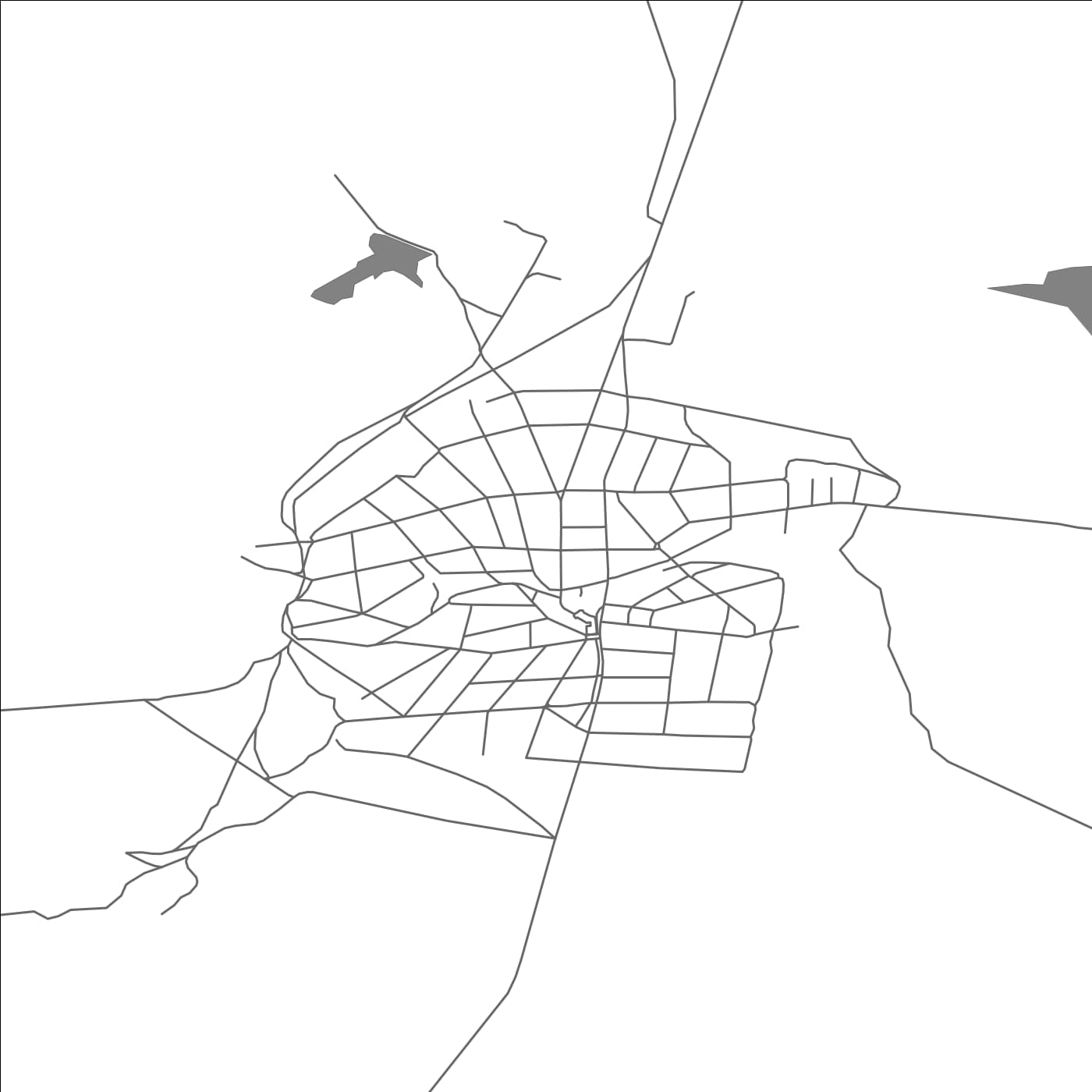 ROAD MAP OF BANITSA, BULGARIA BY MAPBAKES