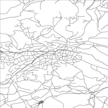 ROAD MAP OF BISTRITSA, BULGARIA BY MAPBAKES