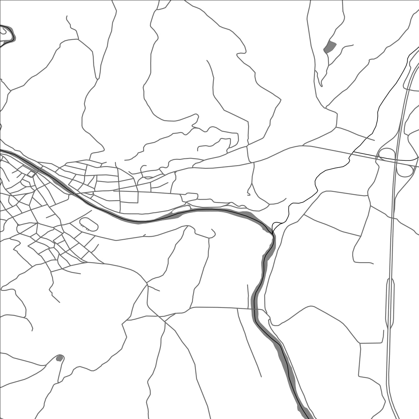 ROAD MAP OF BOBOSHEVO, BULGARIA BY MAPBAKES