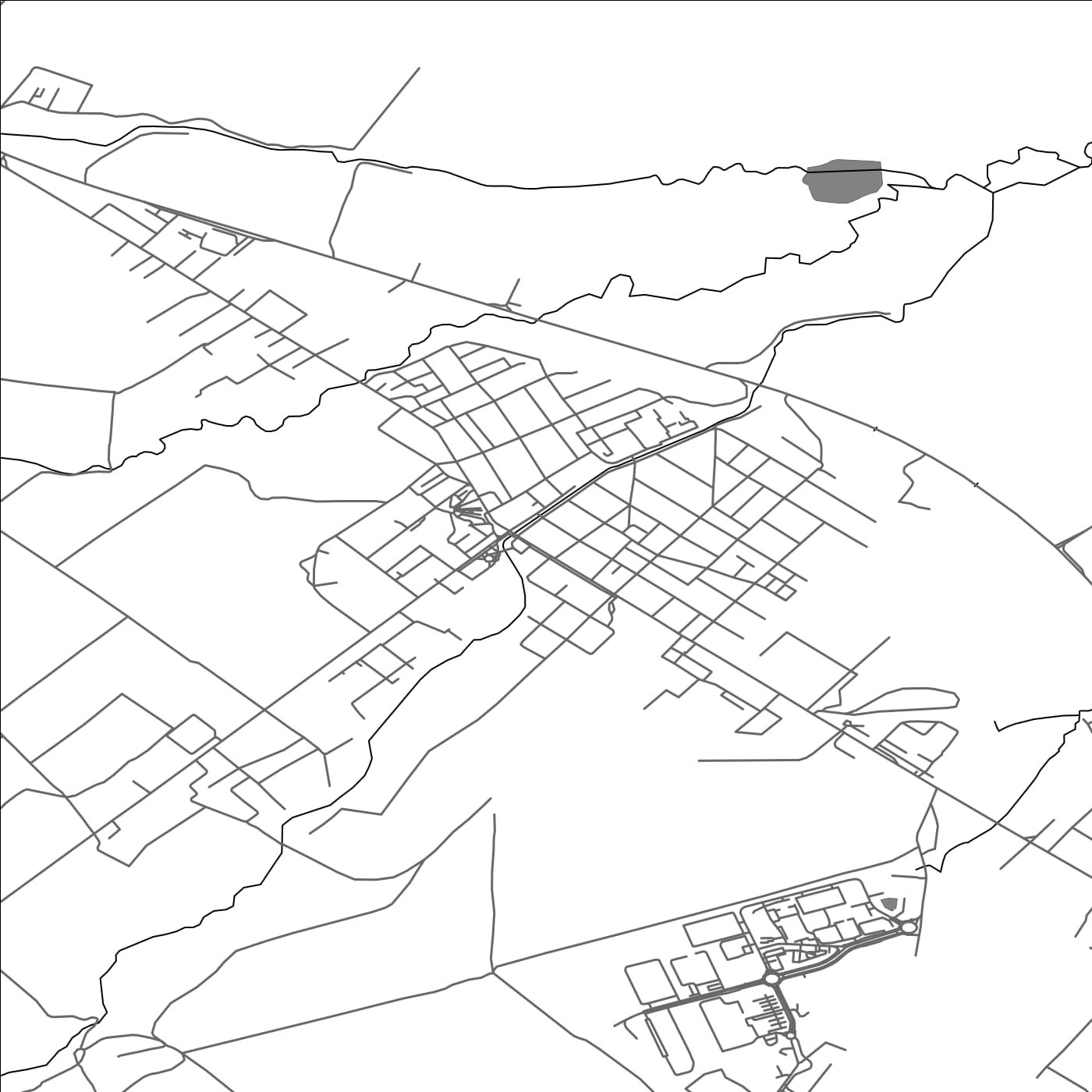 ROAD MAP OF BOZHURISHTE, BULGARIA BY MAPBAKES