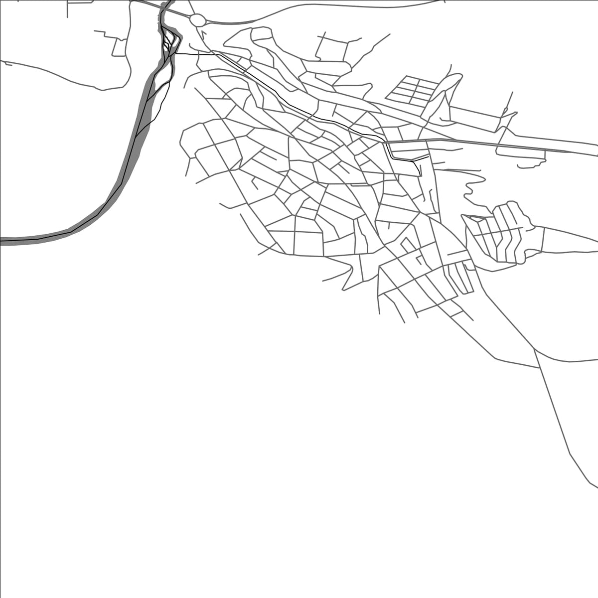 ROAD MAP OF BYALA, BULGARIA BY MAPBAKES