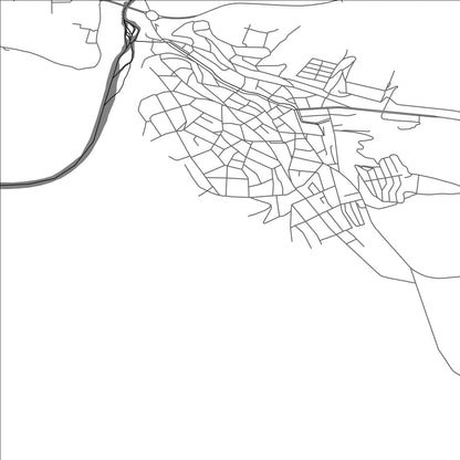 ROAD MAP OF BYALA, BULGARIA BY MAPBAKES