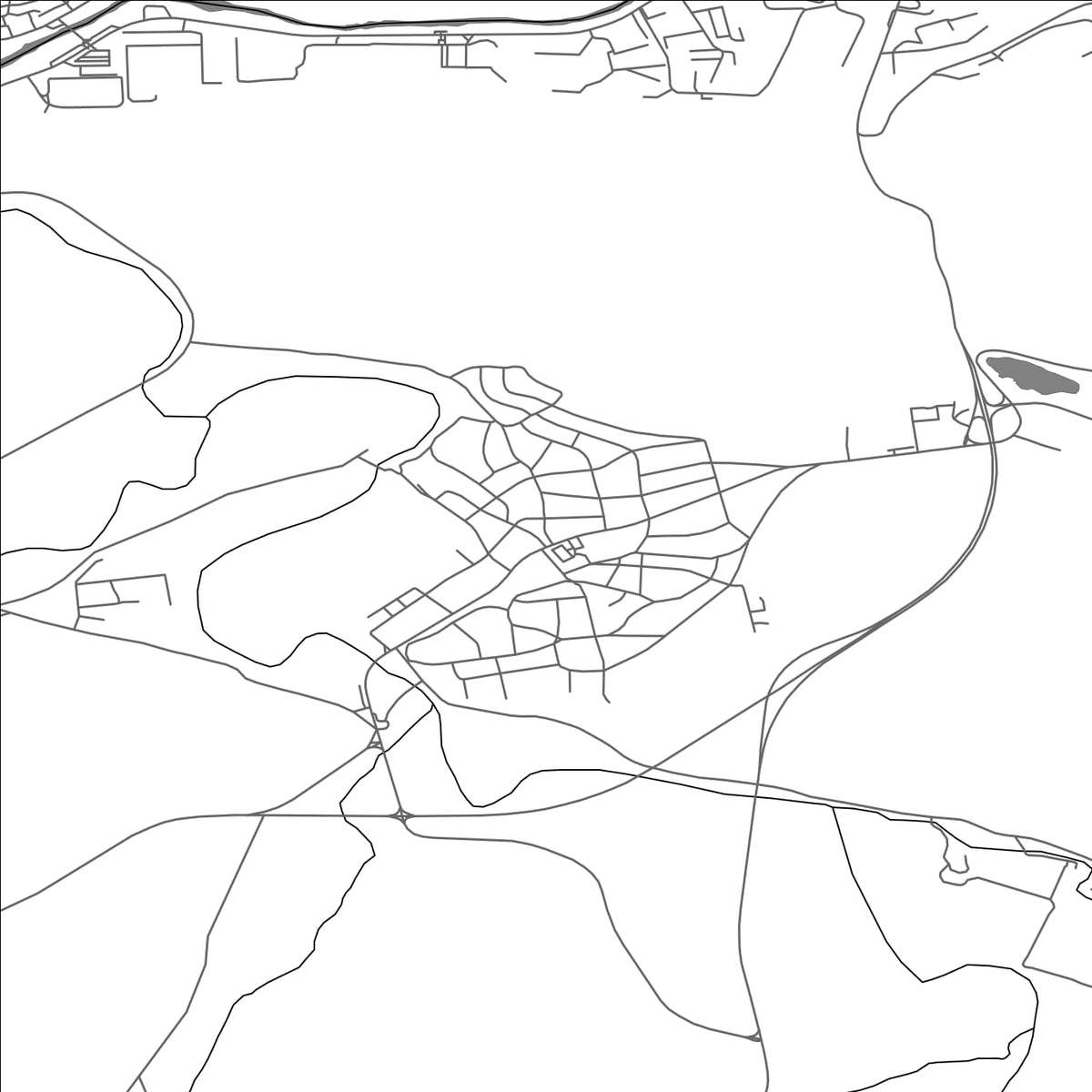 ROAD MAP OF DEBELETS, BULGARIA BY MAPBAKES