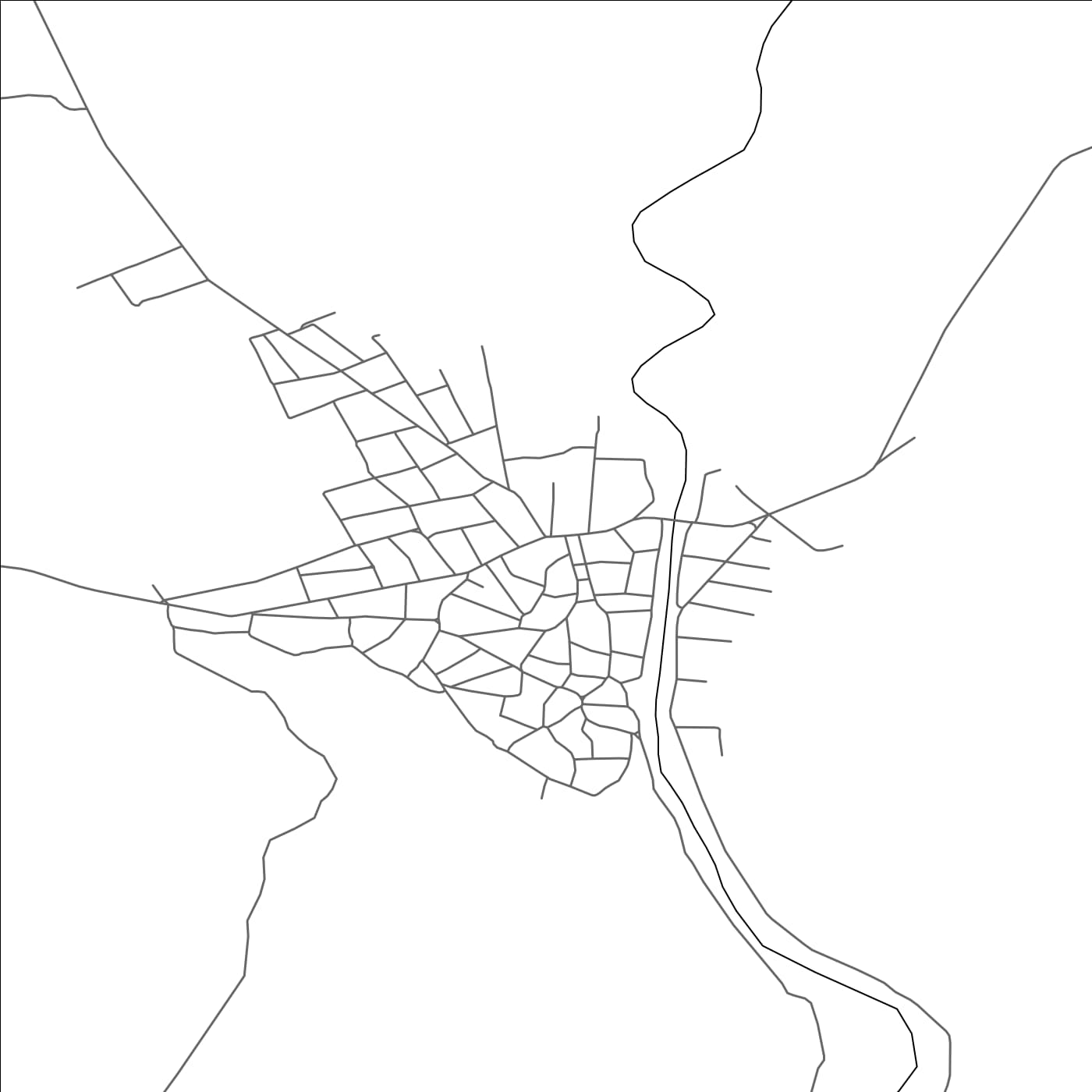 ROAD MAP OF DZHULYUNITSA, BULGARIA BY MAPBAKES