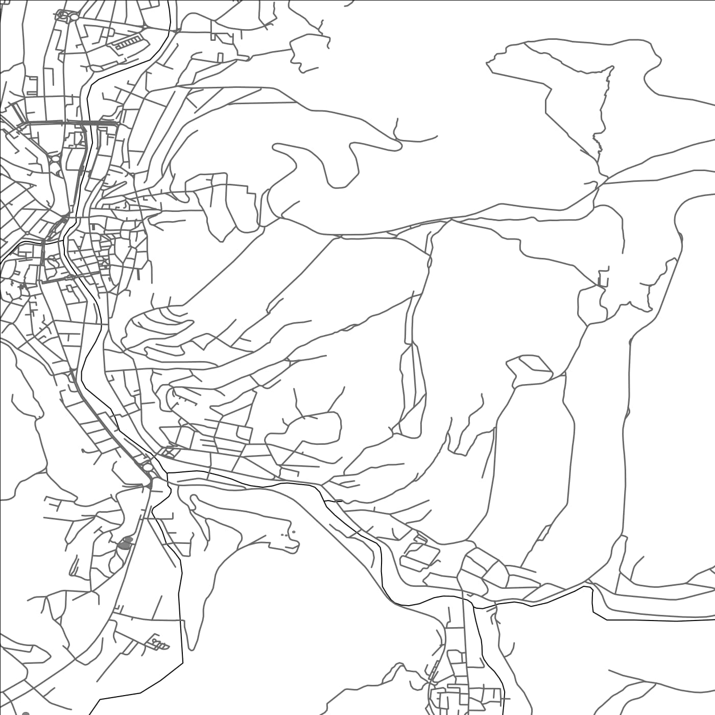 ROAD MAP OF GABROVO, BULGARIA BY MAPBAKES