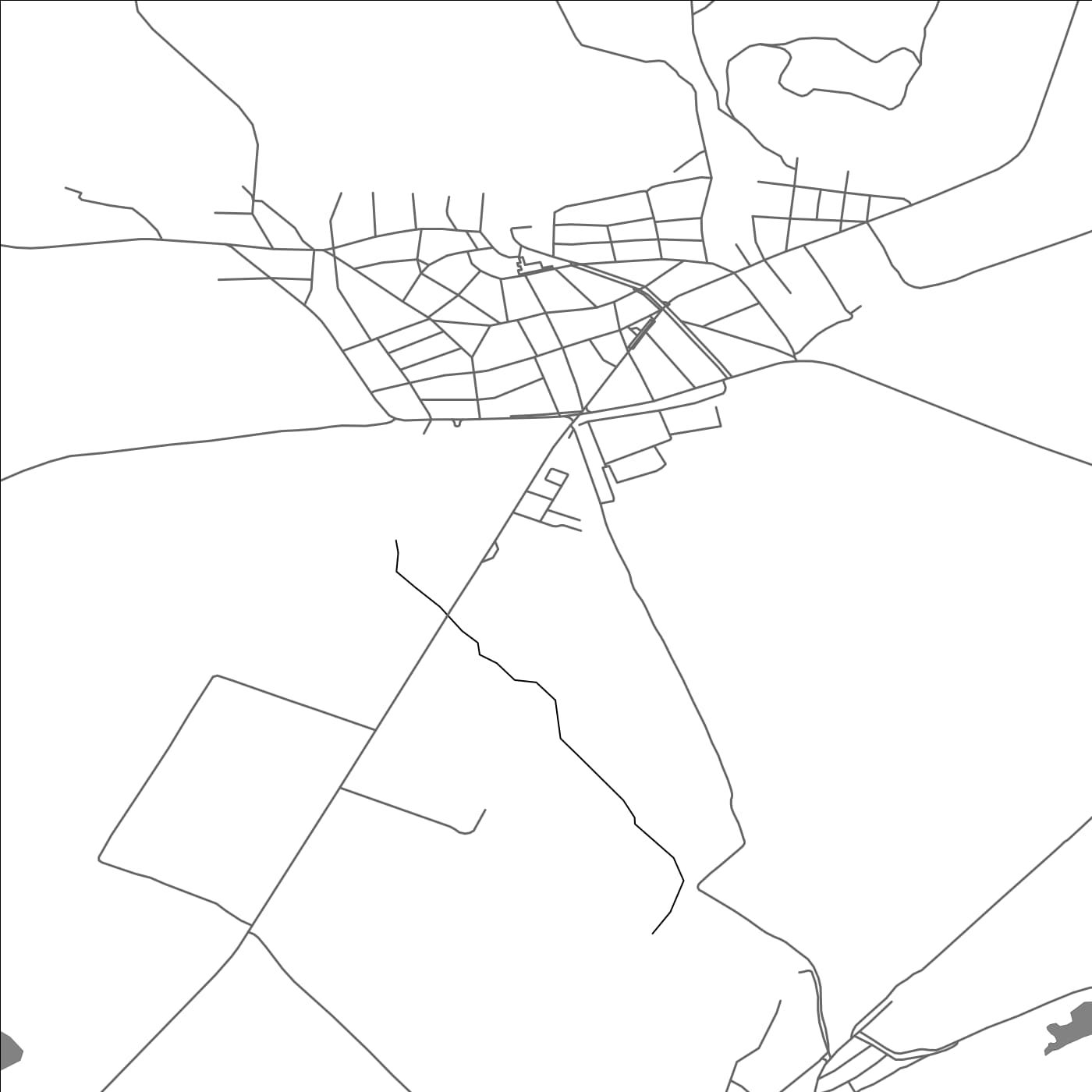 ROAD MAP OF KABLESHKOVO, BULGARIA BY MAPBAKES