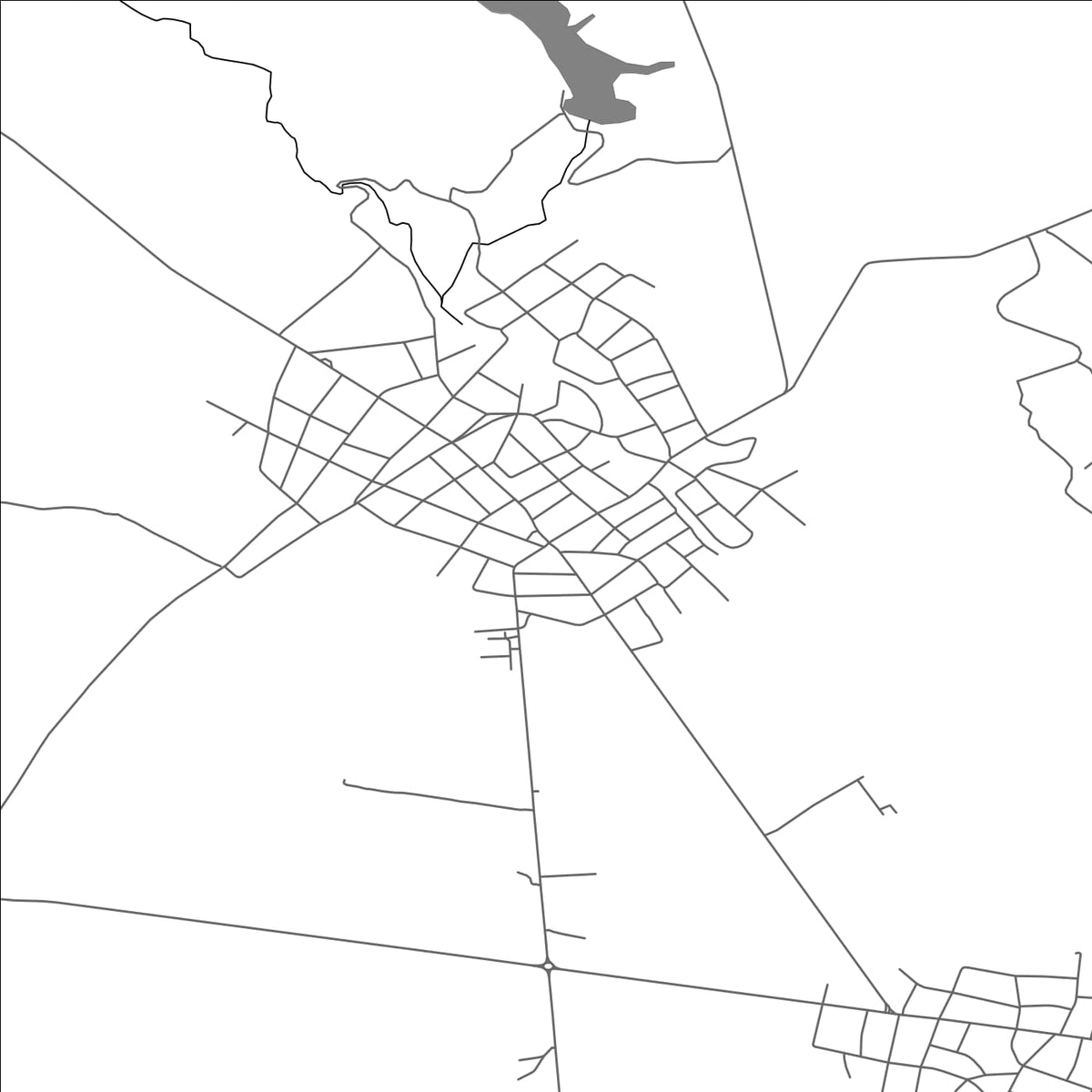ROAD MAP OF KARABUNAR, BULGARIA BY MAPBAKES