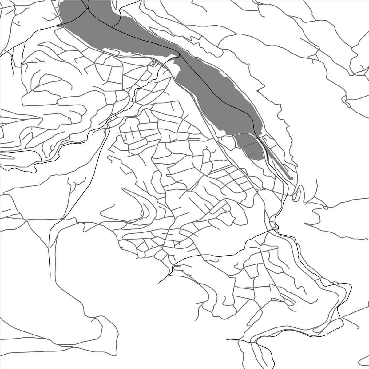 ROAD MAP OF KOKALYANE, BULGARIA BY MAPBAKES