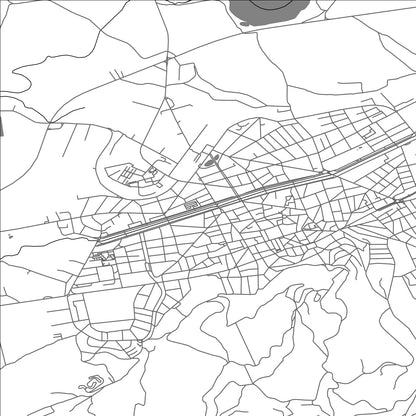 ROAD MAP OF KYUSTENDIL, BULGARIA BY MAPBAKES