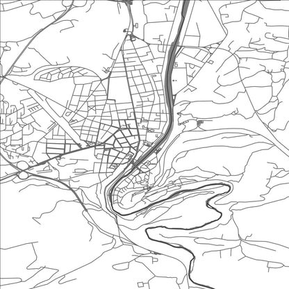 ROAD MAP OF LOVECH, BULGARIA BY MAPBAKES