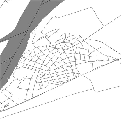 ROAD MAP OF MARTEN, BULGARIA BY MAPBAKES