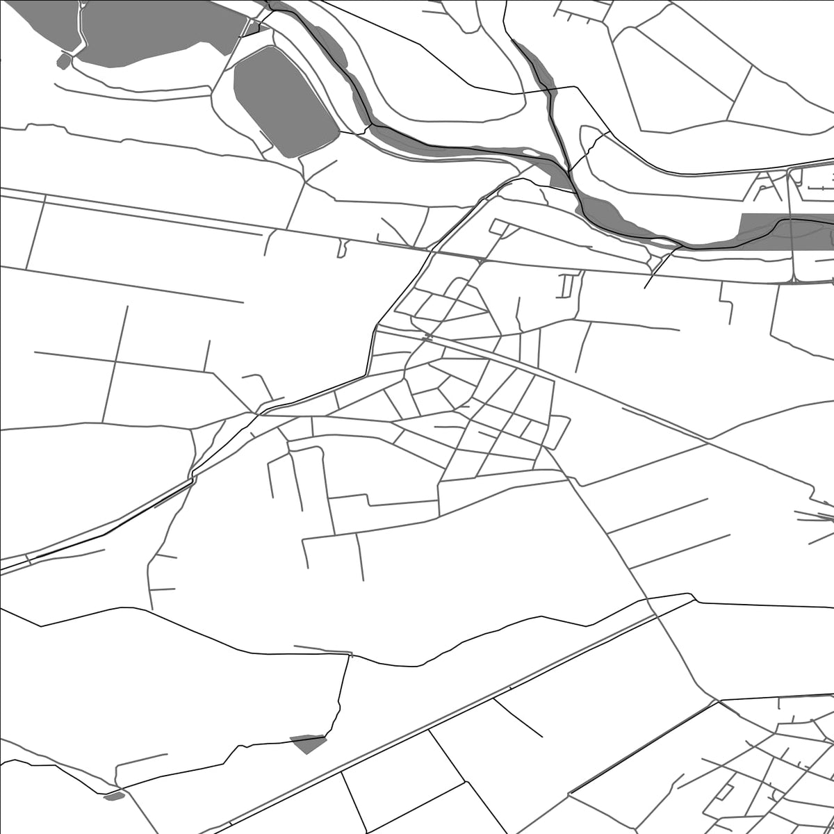 ROAD MAP OF MOKRISHTE, BULGARIA BY MAPBAKES