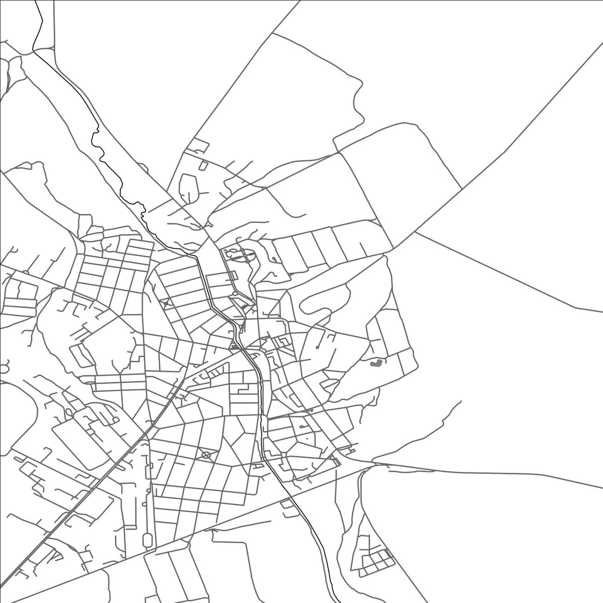 ROAD MAP OF NOVI PAZAR, BULGARIA BY MAPBAKES
