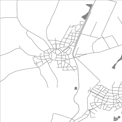 ROAD MAP OF NOVO SELO, BULGARIA BY MAPBAKES