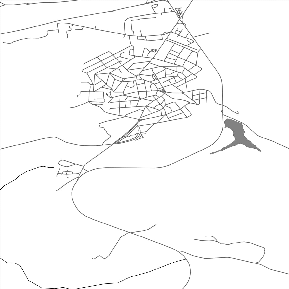 ROAD MAP OF OMURTAG, BULGARIA BY MAPBAKES