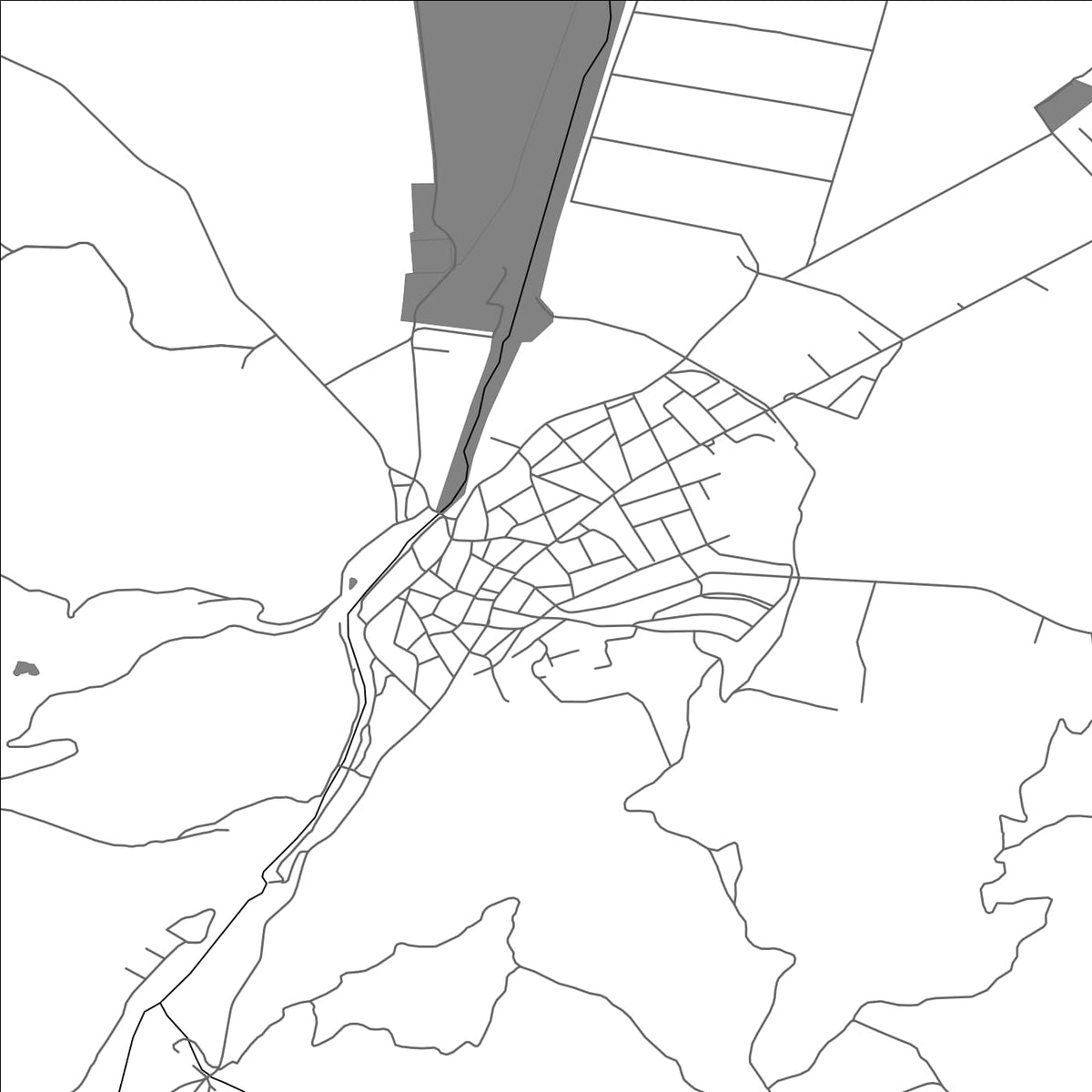 ROAD MAP OF PARVENETS, BULGARIA BY MAPBAKES