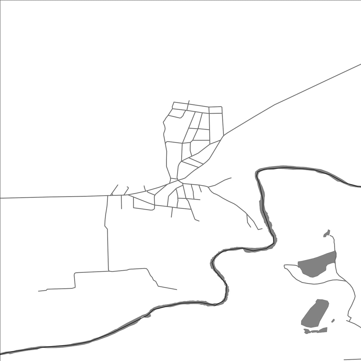 ROAD MAP OF PISAREVO, BULGARIA BY MAPBAKES