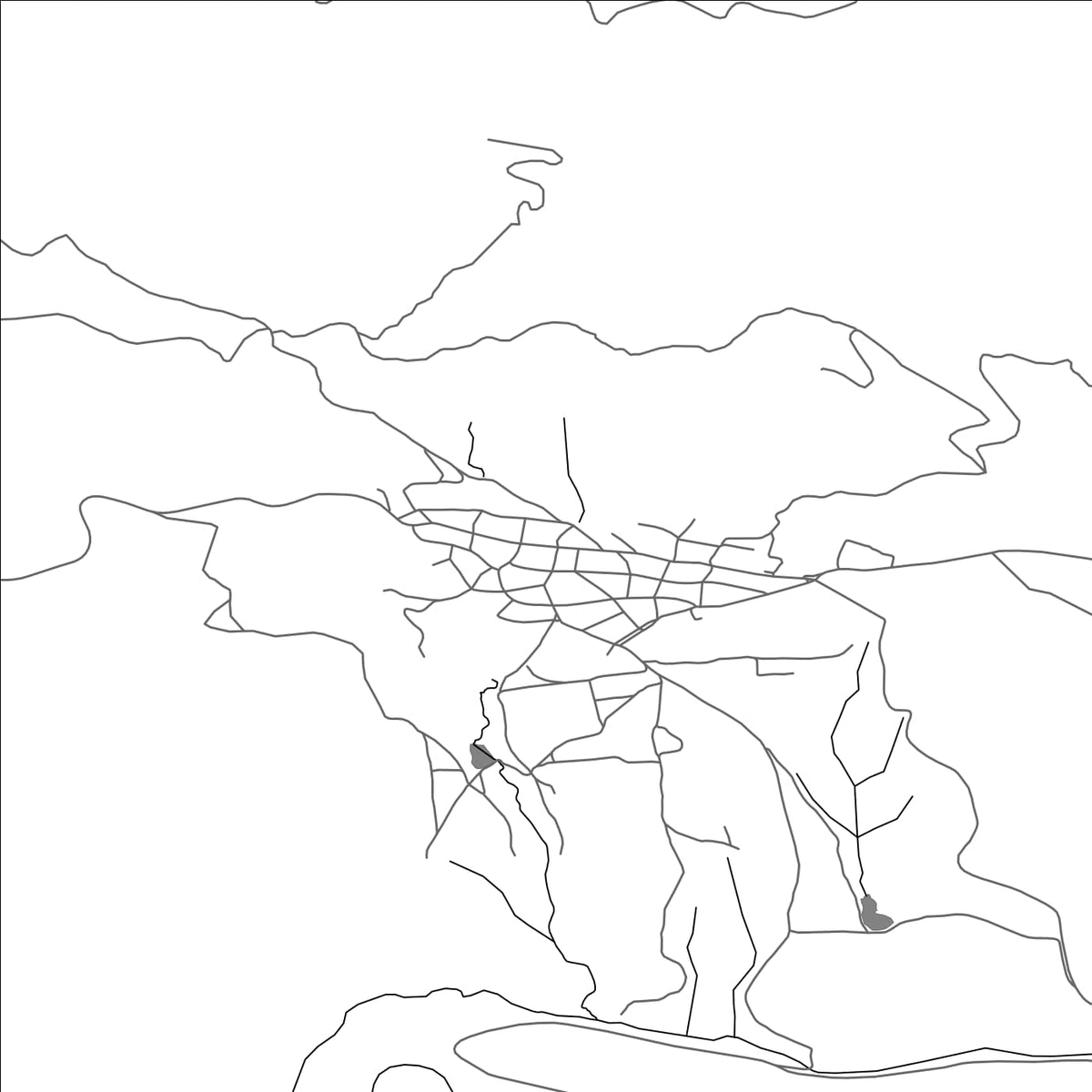 ROAD MAP OF PLANINITSA, BULGARIA BY MAPBAKES