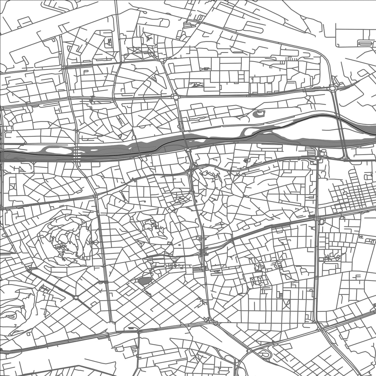 ROAD MAP OF PLOVDIV, BULGARIA BY MAPBAKES