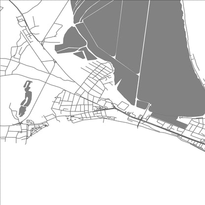 ROAD MAP OF POMORIE, BULGARIA BY MAPBAKES