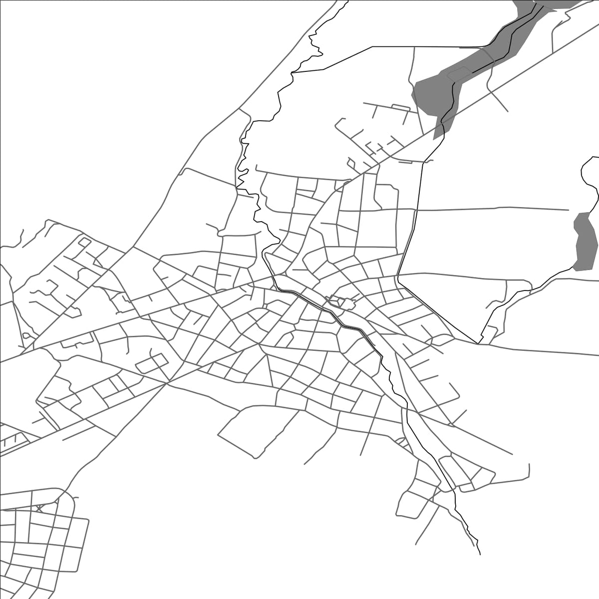 ROAD MAP OF RAKOVSKI, BULGARIA BY MAPBAKES