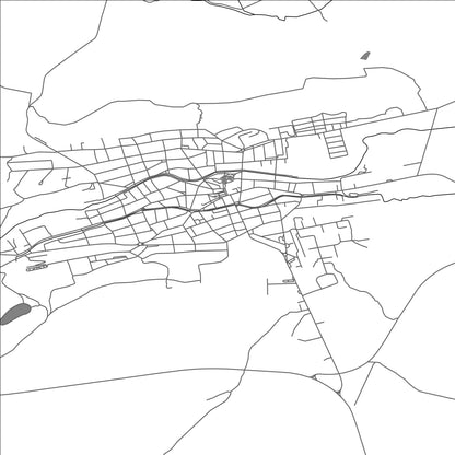 ROAD MAP OF RAZLOG, BULGARIA BY MAPBAKES