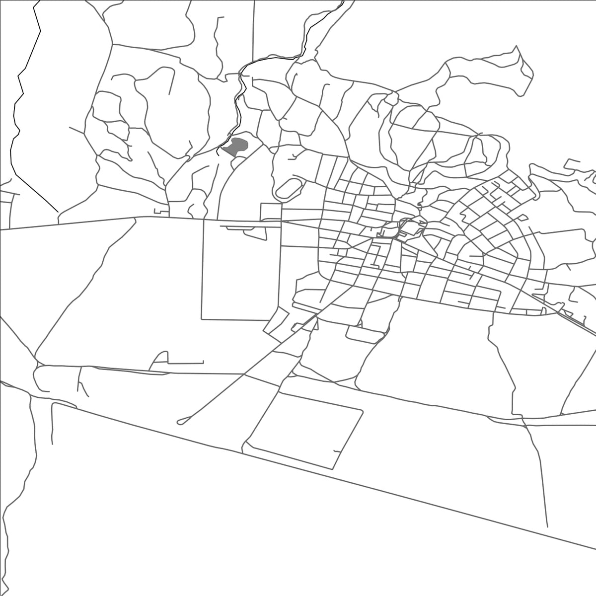 ROAD MAP OF SOPOT, BULGARIA BY MAPBAKES