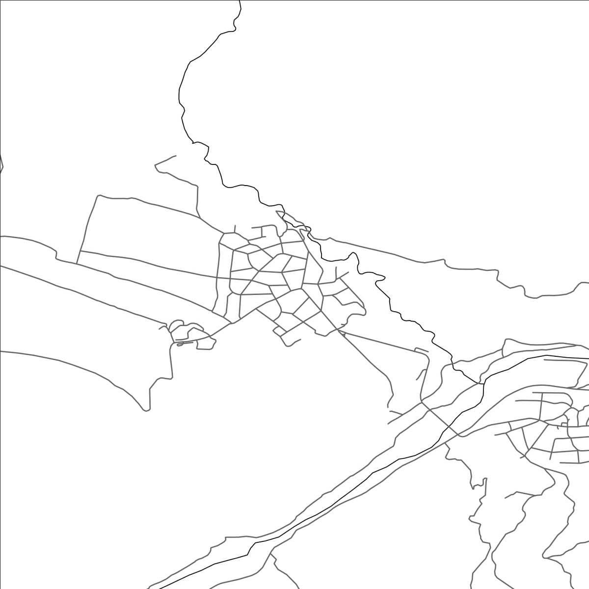 ROAD MAP OF TRANAK, BULGARIA BY MAPBAKES