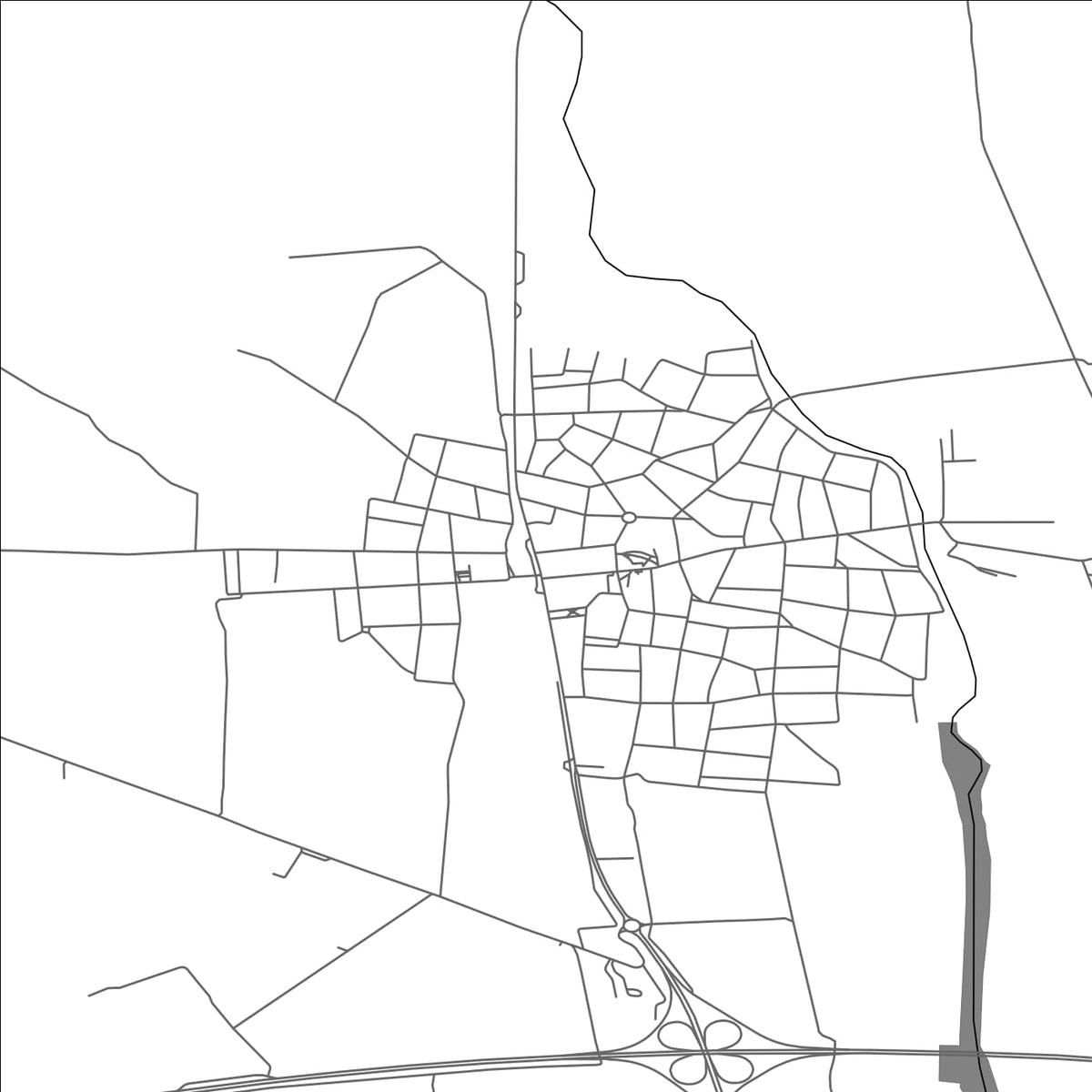 ROAD MAP OF TRUD, BULGARIA BY MAPBAKES
