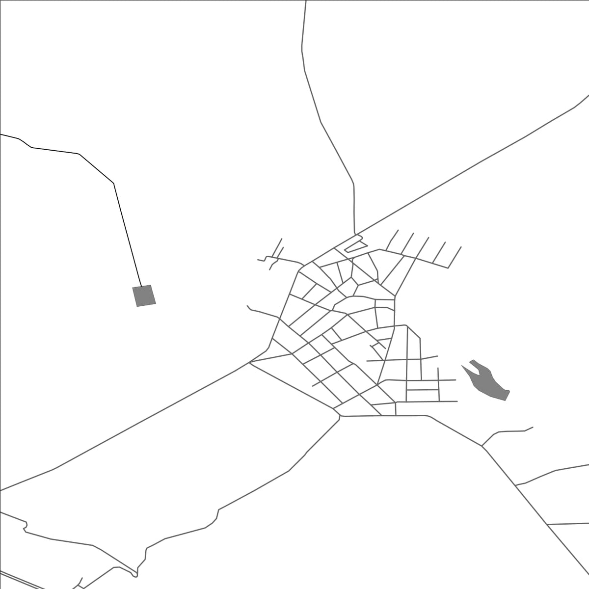 ROAD MAP OF TSAREV BROD, BULGARIA BY MAPBAKES